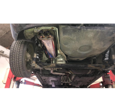 Escape trasero FOX Skoda Rapid - 2x55 tipo 26