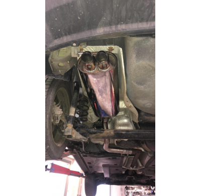 Escape trasero FOX Skoda Rapid - 2x55 tipo 26