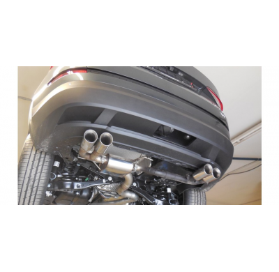 Escape FOX VW Tiguan II Diesel - 4motion Escape final Duplex - 2x80 25 dch/izq - tailpipes under the bumper