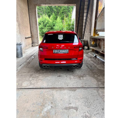 Salida del silenciador final derecha/izquierda para Skoda Karoq 4x4 - 2x115x85 ty Fox exhaust