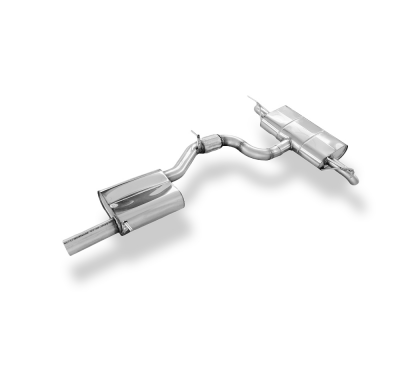 Salida del silenciador final del Skoda Karoq 4x4 derecha/izquierda con silenciador delantero Fox exhaust