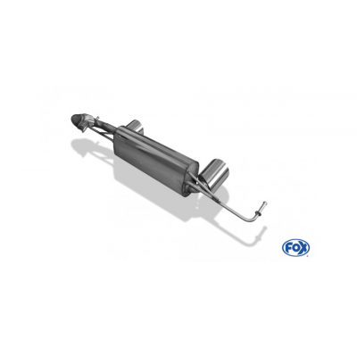 Escape FOX Smart Forfour 453 with Brabus bumper Escape Final Duplex - 1x100 Typ 25 dch/izq