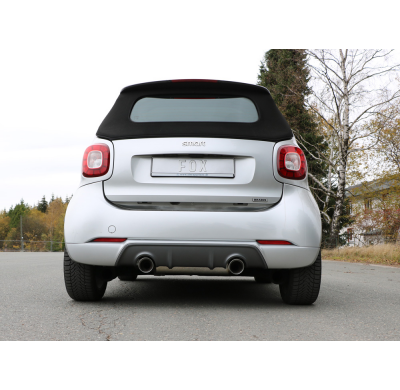 Escape FOX Smart Fortwo 453 Brabus Coupe & Cabrio escape final duplex - 1x100 Typ 25 duplex