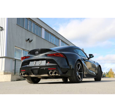 Silenciador final JTSC para Toyota Supra con escape válvula - 2x100 Fox exhaust