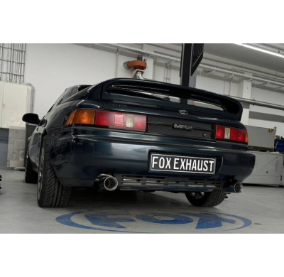 Salida cruzada derecha/izquierda del silenciador final Toyota MR2 Tipo W2 - 1x9 Fox exhaust