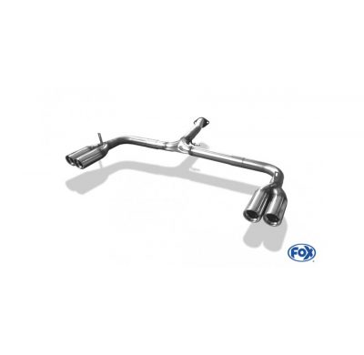 Escape FOX Toyota RAV 4 III final pipe system duplex fitted on original escape central- 2x80 17 duplex