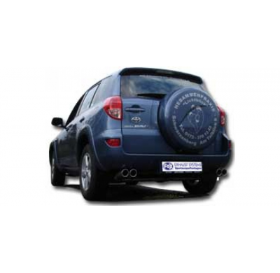 Escape FOX Toyota RAV 4 III final pipe system duplex fitted on original escape central- 2x80 17 duplex