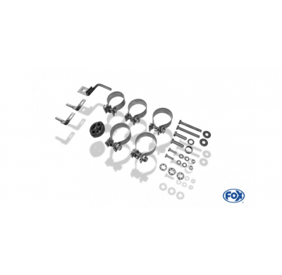 Escape FOX Toyota RAV 4 III final pipe system duplex fitted on original escape central- 2x80 17 duplex