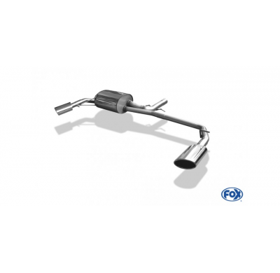 Escape FOX Volvo S60 escape final salida duplex - 115x85 38 duplex