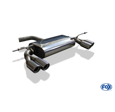 Escape FOX VW Scirocco III escape final salida duplex - 2x76 17 duplex