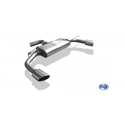 Escape FOX VW Scirocco III escape final salida duplex - sin colas de escapes