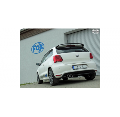 Escape FOX VW Polo 6R - WRC escape final 63,5mm - 2x90 16