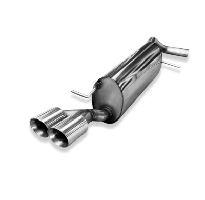 Silenciador trasero VW Polo 6R - 2x90 Tipo 25 , compatible con el parachoques original VW Polo 6R GTI. Fox exhaust
