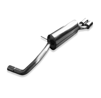 Silenciador trasero VW Polo 6R - 2x90 Tipo 25 , compatible con el parachoques original VW Polo 6R GTI. Fox exhaust