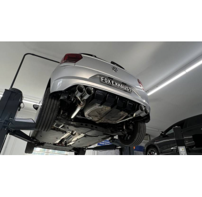 VW Polo AW1 incl . Facelift silenciador final derecho/izquierdo - 2x100 Fox exhaust