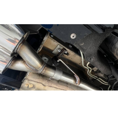 VW Polo AW1 incl . Facelift silenciador final derecho/izquierdo - 2x100 Fox exhaust
