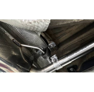 VW Polo AW1 incl . Facelift silenciador final derecho/izquierdo - 2x100 Fox exhaust
