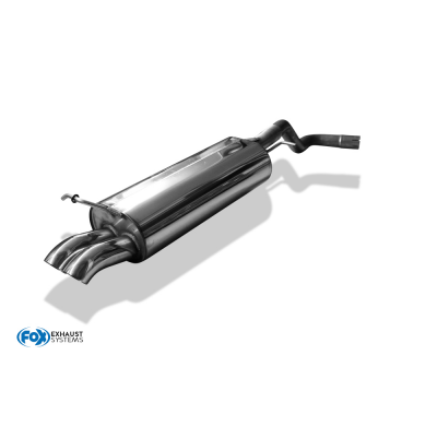 Silenciador final VW Golf IV - 2x63 Tipo 28 Fox exhaust