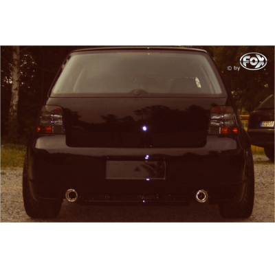 Escape FOX VW Golf IV 1J escape final salida duplex Ø63,5mm - 1x90 17 duplex R32 Design