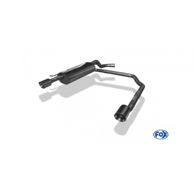 Escape FOX VW Golf IV 1J Escape final Duplex &#216;63,5mm - 1x90 25 dch/izq R32 Design