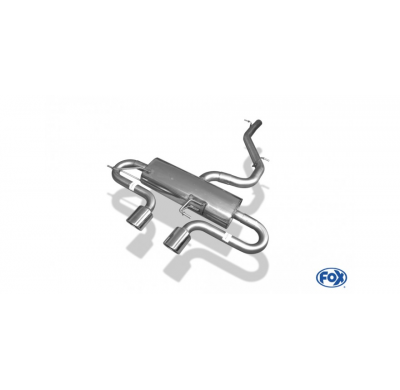 Escape FOX VW Golf VI R 4motion - 1K escape final salida duplex - 2x90 16 centered