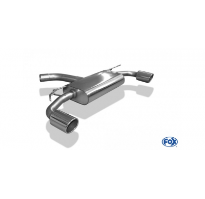 VW Golf VII - eje trasero rígido - Escape trasero FOX de estiramiento facial derecho / izquierdo - 1x100 tipo 16 derecho / izqui