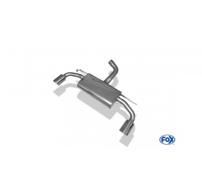 VW Golf VII - eje trasero rígido - Escape trasero FOX de estiramiento facial derecho / izquierdo - 1x100 tipo 16 derecho / izqui