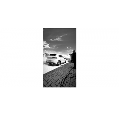 VW Golf VIII GTE con silenciador Einsatz schwarz final derecho/izquierdo - 1x100 tipo 25 derecho/izquierdo incl. Rieger-inser pi