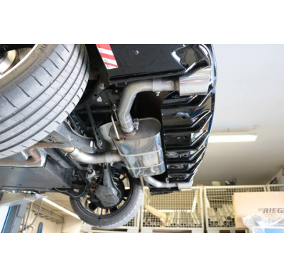 Silenciador final derecho/izquierdo para VW Golf VIII GTE - 1x100 tipo 25 r Fox exhaust