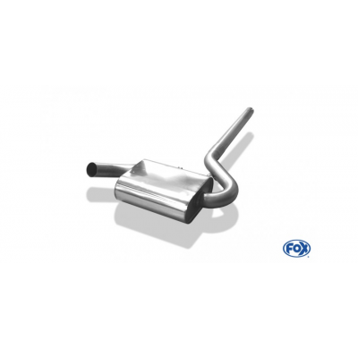 Escape FOX VW Corrado G60 escape delantero Ø63,5mm incl. tubo conexion to the catalizador