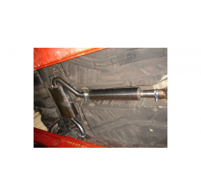 Escape FOX VW Corrado G60 half system from catalizador Side Pipe - 2x70 10