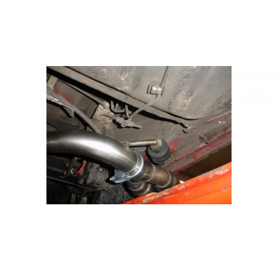 Escape FOX VW Corrado G60 half system from catalizador Side Pipe - 2x70 10
