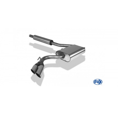 Escape FOX VW Corrado G60 half system from catalizador Side Pipe - 2x70 10