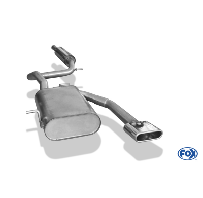 Escape FOX VW Lupo 6X escape final salida central - 130x50 52