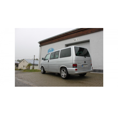 Escape FOX VW T4 Bus/ Transporter/Multivan/Caravelle Sidepipe system with final and escape delantero, exit on the drivers side -