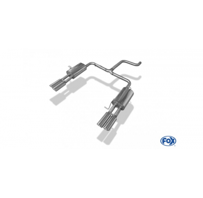 Escape FOX VW bus T5 escape final salida duplex - 2x88x74 33 duplex