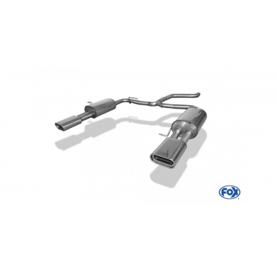 Escape FOX VW bus T5 escape final salida duplex - 160x80 53 duplex