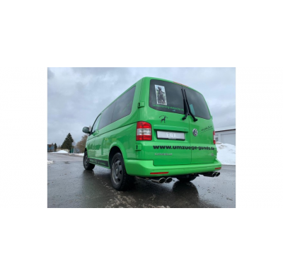 VW Bus T5 / T6 4motion Escape trasero FOX salida derecha / izquierda - 2x115x85 tipo 32 derecha / izquierda