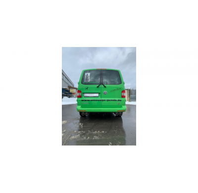 VW Bus T5 / T6 4motion Escape trasero FOX salida derecha / izquierda - 2x115x85 tipo 32 derecha / izquierda