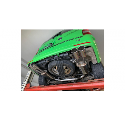 VW Bus T5 / T6 4motion Escape trasero FOX salida derecha / izquierda - 2x115x85 tipo 32 derecha / izquierda