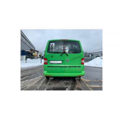 VW Bus T5 / T6 4motion Escape trasero FOX salida derecha / izquierda - 160x80 tipo 53 derecha / izquierda