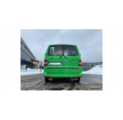 VW Bus T5 / T6 4motion Escape trasero FOX salida derecha / izquierda - 160x80 tipo 53 derecha / izquierda