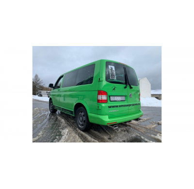 VW Bus T5 / T6 4motion Escape trasero FOX salida derecha / izquierda - 160x80 tipo 53 derecha / izquierda