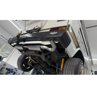 Silenciador trasero VW Bus T3 - 1x63 de borde afilado Fox exhaust