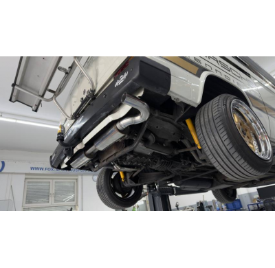 Silenciador trasero VW Bus T3 - 1x63 de borde afilado Fox exhaust