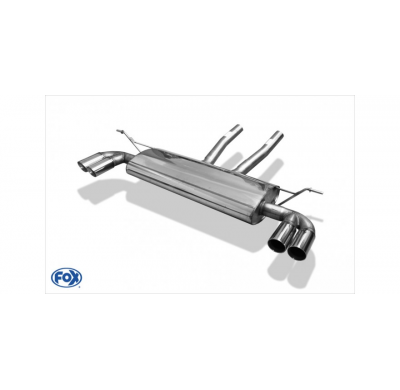Escape FOX VW Touareg 7L escape final salida duplex - 2x80 25 duplex - diametro: 70mm