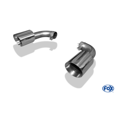 Escape FOX VW Touareg 7P pair of tail pipes to Anstecken - 1x125 25 duplex
