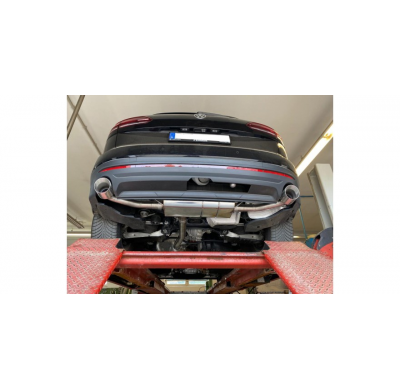 VW Touareg Typ CR7 Escape deportivo salida derecha/izquierda - 1x114 tipo 25 derecha/izquierda - diámetro de tubo: 70mm