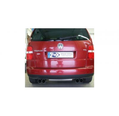 Escape FOX VW Touran TSI escape final salida duplex - 2x76 18 duplex