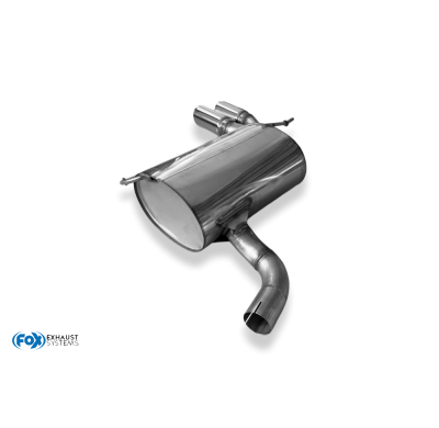 VW Tiguan 5N - Silenciador final 4motion - 2x80 tipo 25 Fox exhaust